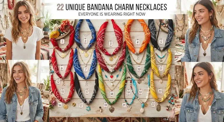22 Unique Bandana Charm Necklace Concepts Everyone Is Wearing Right Now
